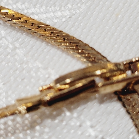 New Avon Jewelry Gold Toned Tanzanite color Rhinestone Marquise Giftset Large - Picture 7 of 8